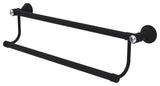 Carolina Crystal 36" Double Towel Bar, Matte Black
