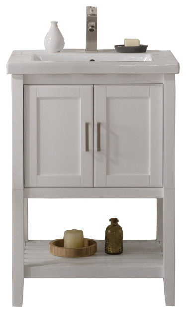 Legion Furniture WLF9024-W 24" White Sink Vanity