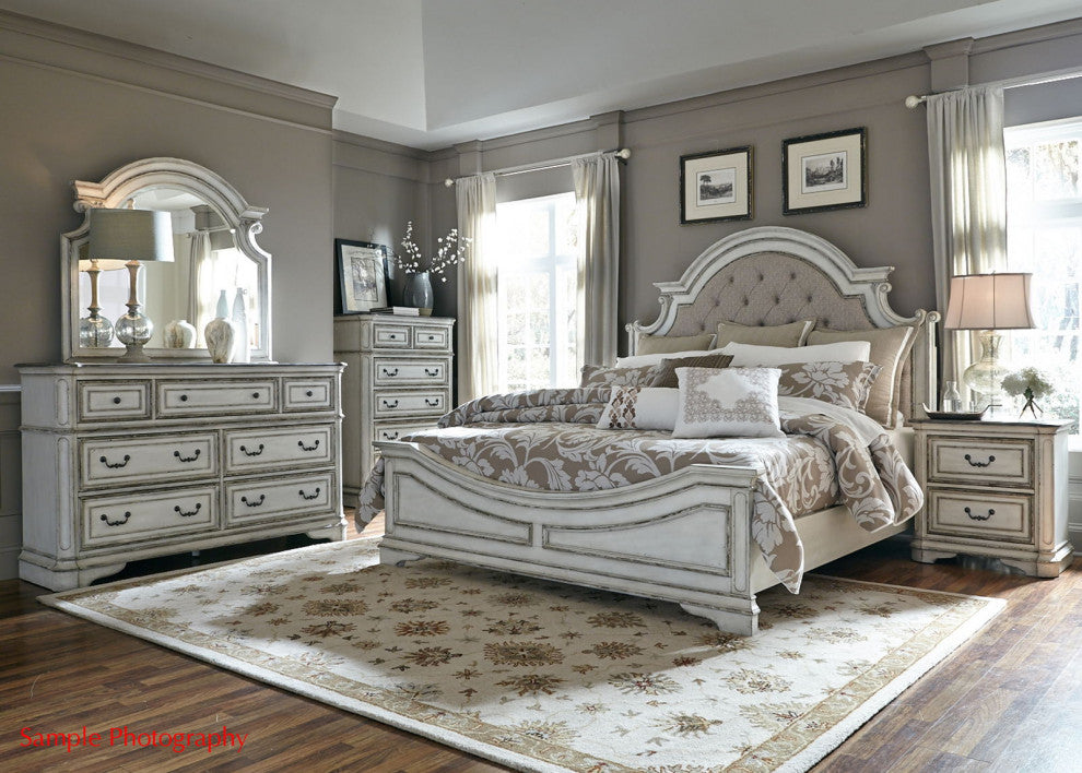 Liberty Magnolia Manor Mirror in Antique White 244-BR51 EST SHIP TIME APPX 4