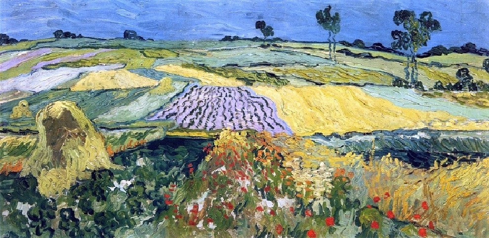 Vincent Van Gogh Wheatfields Wall Decal