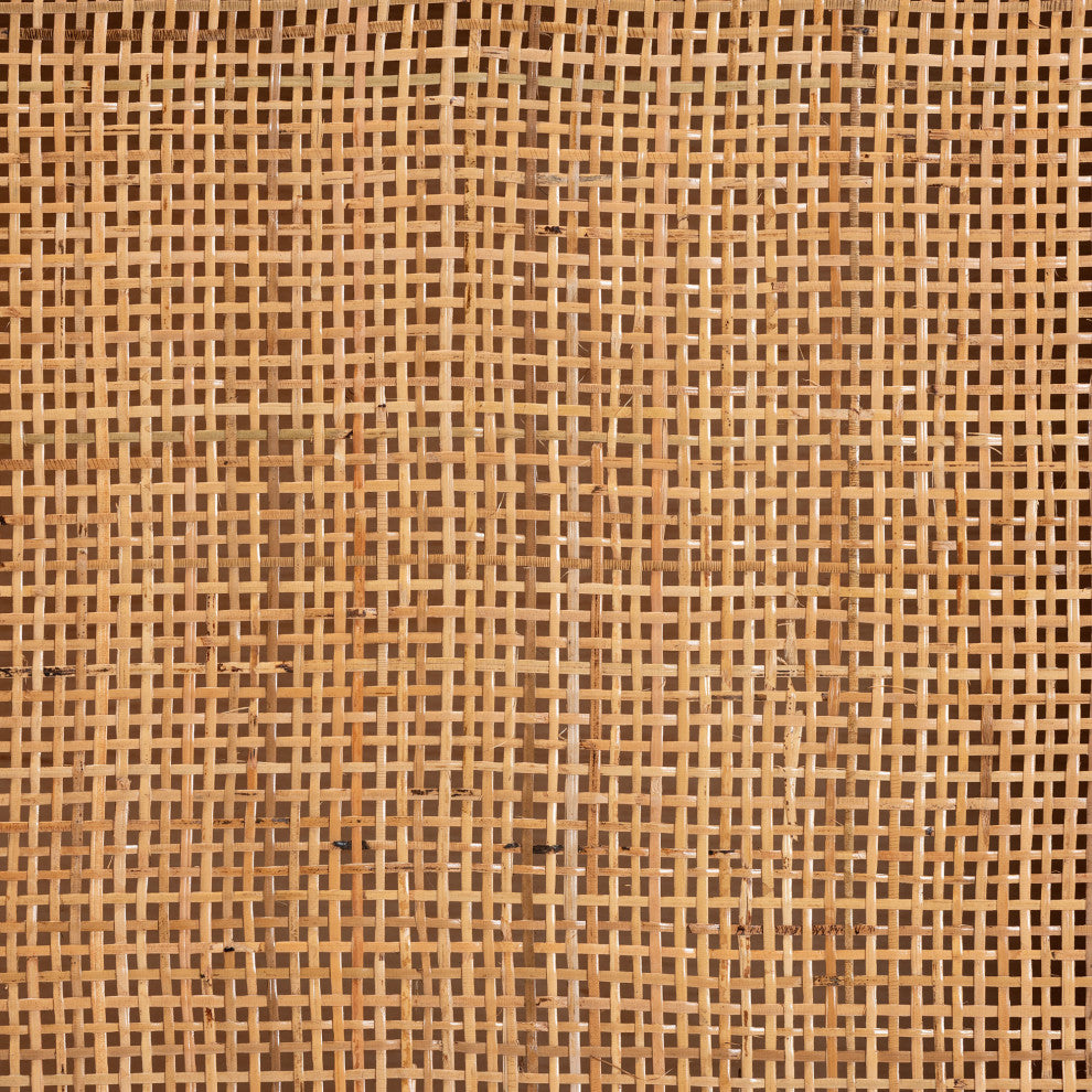 Ciana Natural Rattan & Mahogany Nightstand