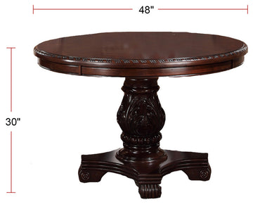 Cherry Finish Dining Table , Brown