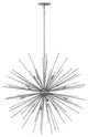 Hinkley Tryst Chandelier Large Orb, Burnished Nickel