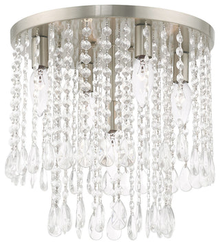 Livex Lighting Brushed Nickel 4 + 1-Light Ceiling Mount