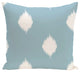 Hol-I-Kat, Decorative Holiday Ikat Print Pillow, Light Blue, 20"x20"