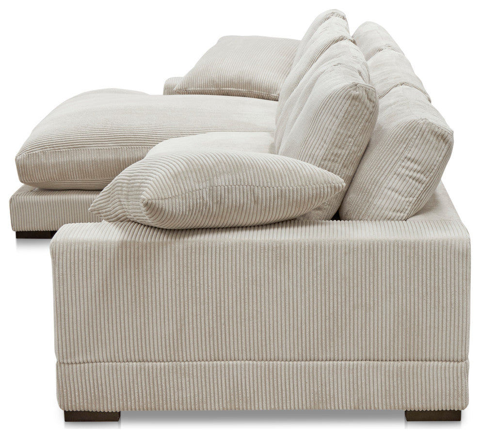 Plunge Large Sectional Cappuccino