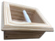 Tampa Recessed Solid Wood Toilet Paper Holder 7 x 8.5, Unfinished