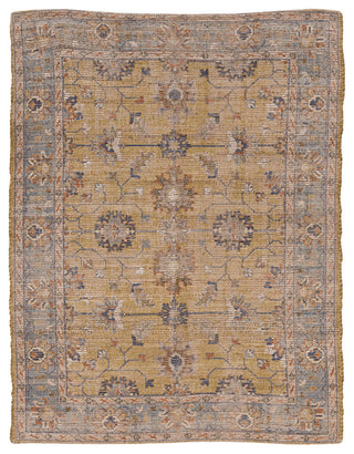 Morris Gold/Light Blue Karissa Distressed Moroccan Accent Rug, 3'3" X 5'3"