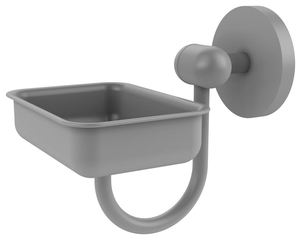 Tango Wall-Mount Soap Dish, Matte Gray