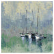 "Boats in the Harbor II" Digital Paper Print by Silvia Vassileva, 42"x42"