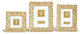 Two's Company Tresse d'Or Braid Pattern Photo Frames, Set of 3