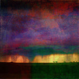 Storm Sketch with Horses Print on Canvas, 122x122 cm