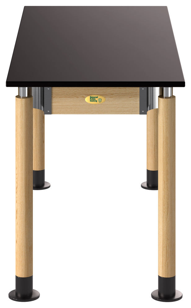 NPS Signature Science Lab Table, Oak, 24 x 54, Chemical Resistant Top