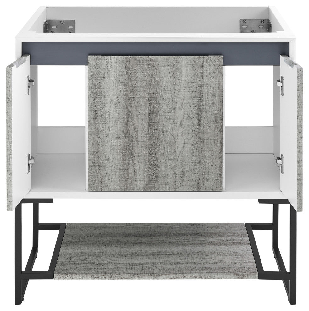 Marseille 36" Bathroom Vanity, Oak, Cabinet Only