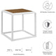 Stance 3 Piece Outdoor Patio Aluminum Outdoor Patio Aluminum Set, White Gray
