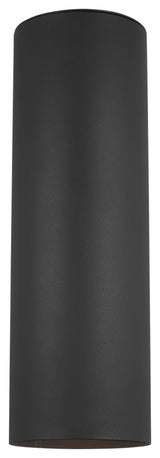 Large 2-Light Outdoor Wall Lantern, Black