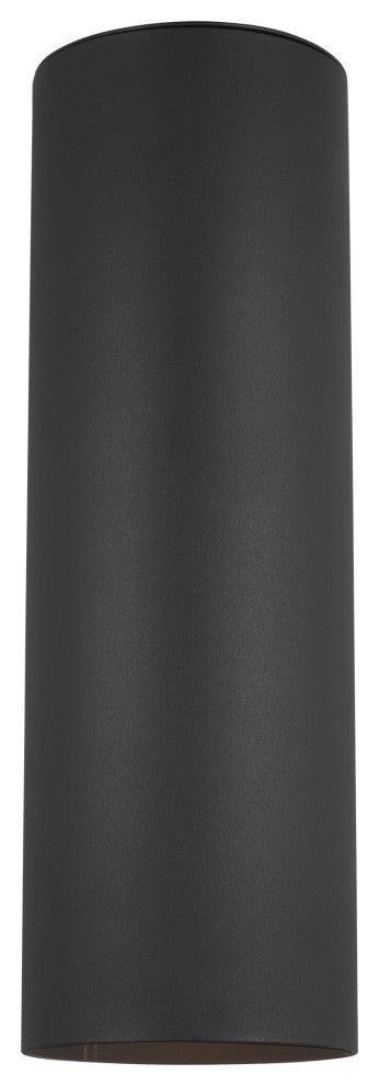 Large 2-Light Outdoor Wall Lantern, Black