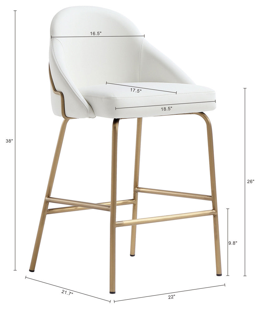 Manhattan Comfort Gracie Counter Stool, Set of 2