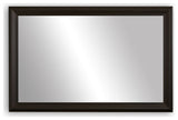 Woodford Framed Wall Mirror, Walnut, 36" X 48"