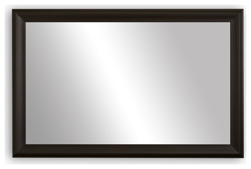 Woodford Framed Wall Mirror, Walnut, 36" X 48"