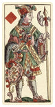 "Knave of Diamonds (Bauern Hochzeit Deck)" Paper Art, 32"x62"