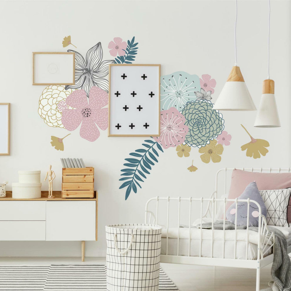 Perennial Blooms Peel And Stick Giant Wall Decals