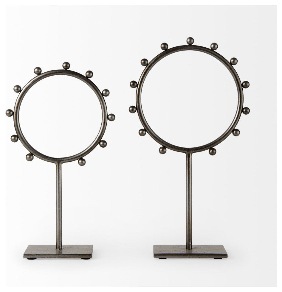 Elio 8.3Lx3.0Wx15.0H Large Studded Hoop Object