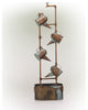 Rustic Multi Water Spout and Watering Can Metal Fountain