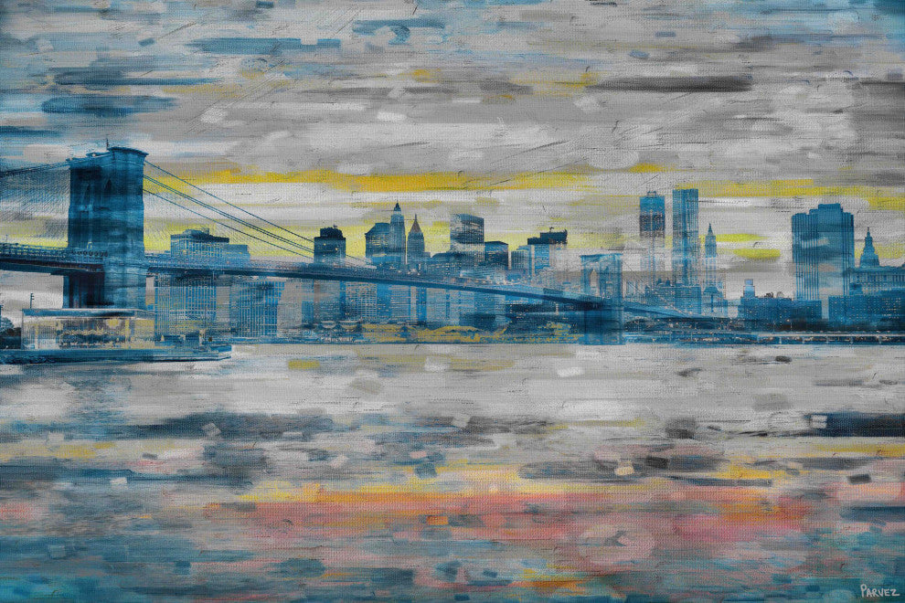 "Bridge Skyline" Print on Canvas, 24"x16"