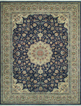 Pak-Persian Deyanira Navy/Gray Rug, 9'0x12'3