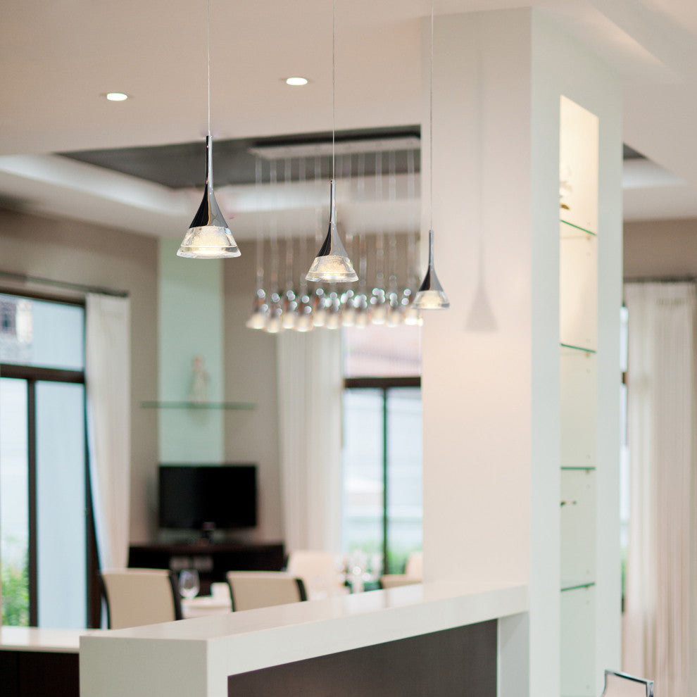 Amalfi 4.75" ETL Certified Integrated LED Pendant Lighting Fixture, Black