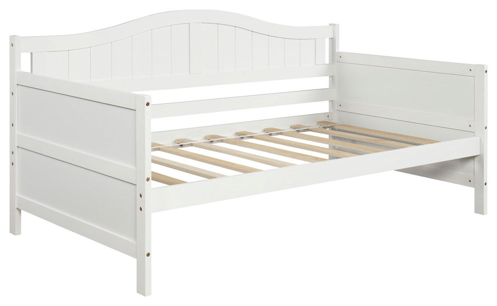 Gewnee Wood Twin Size Daybed with 2 Drawers in White