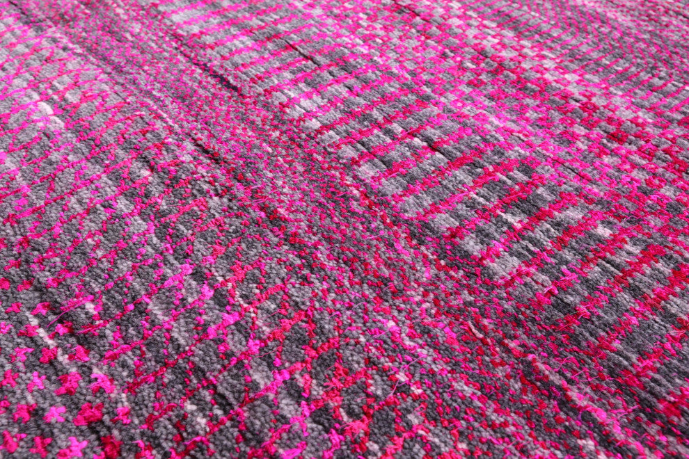 8' 2" X 10' 1" Wool and Silk Super Savannah Gabbeh Hand-Knotted Rug Q6109