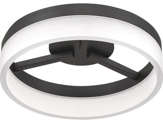 Quoizel PCOH1608 Cohen 12"W LED Flush Mount Ceiling Fixture - Oil Rubbed Bronze