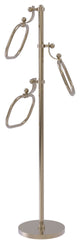 Towel Stand with 9" Oval Towel Rings, Antique Pewter