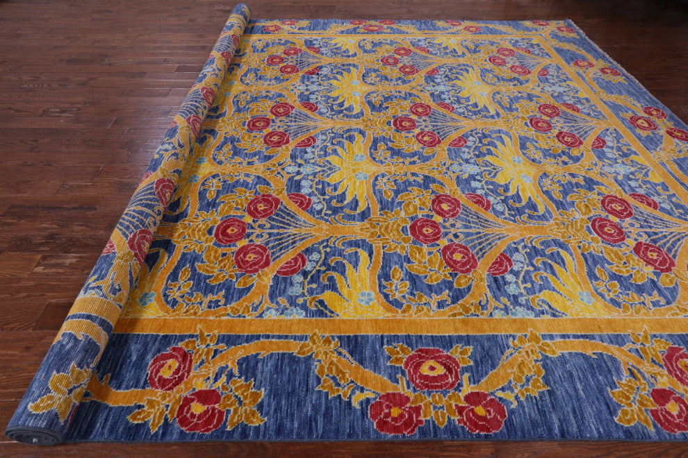 William Morris Handmade Wool Rug 12' 1" X 15' 2" - Q13355