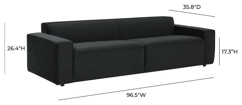 Olafur Upholstered Sofa, Black