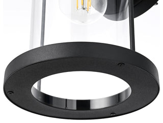 Home Living 7" Outdoor Wall Sconce, Black