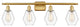 Innovations 516-4W-SG-G652-6-LED 4-Light Bath Vanity Light, Satin Gold