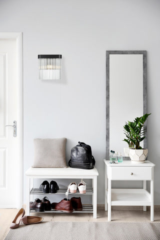 Home Living 9" Wall Sconce, Black