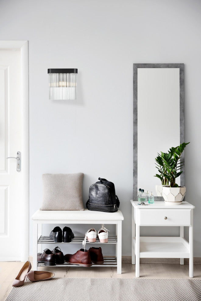 Home Living 9" Wall Sconce, Black