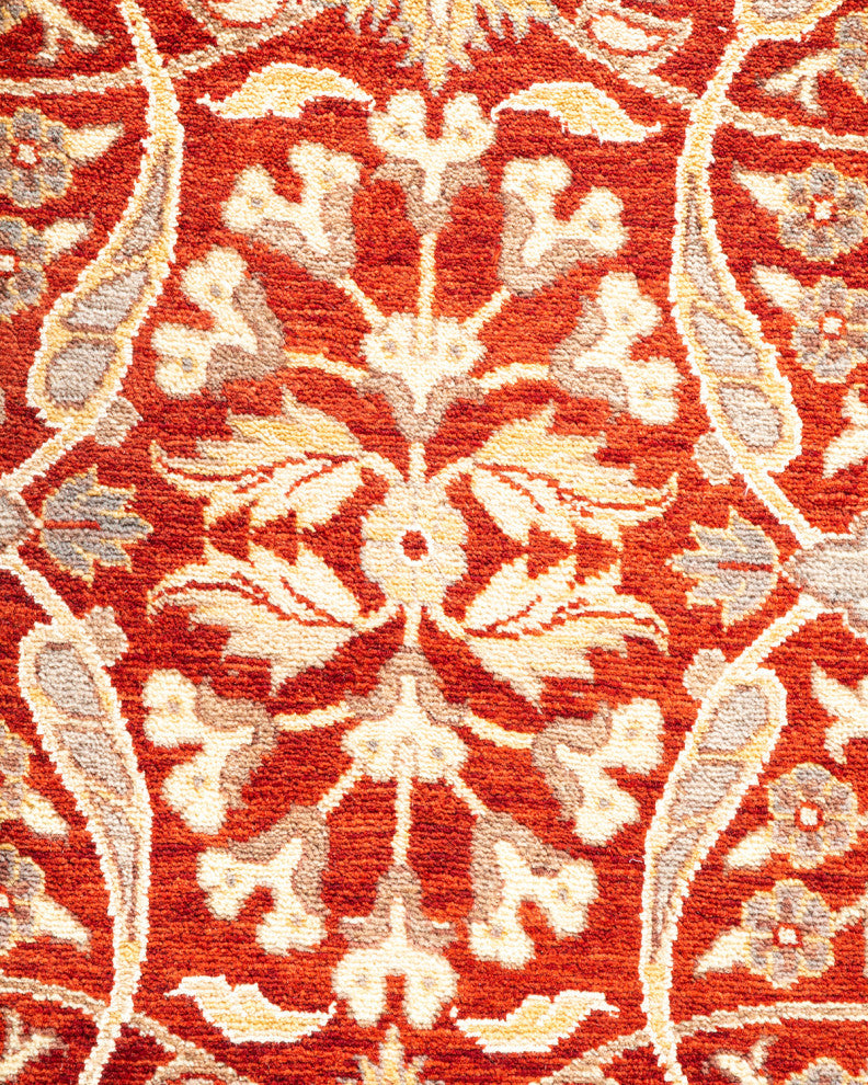 Mogul, One-of-a-Kind Hand-Knotted Area Rug Orange, 8'1"x10'1"