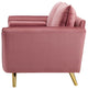Sofa, Velvet, Pink, Modern, Living Lounge Room Hotel Lobby Hospitality