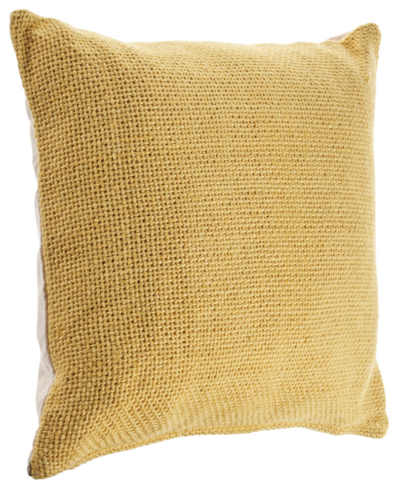 Textured Solid Throw Pillow, Gold
