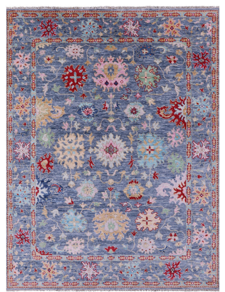 Handmade Turkish Oushak Wool Rug 8' 0" X 10' 2" - Q13439