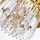 Deco 12 Light Down Chandelier With Medallion Gold Finish