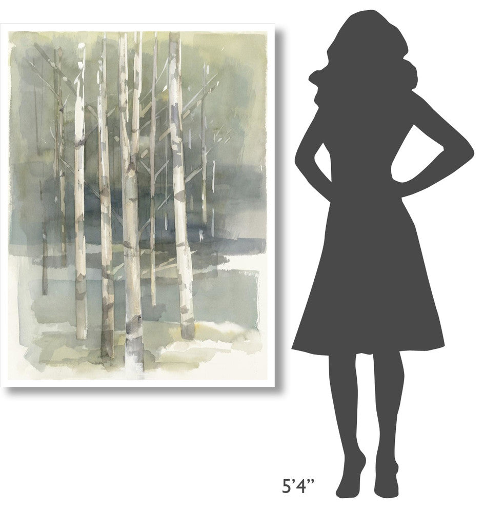 "Birch Grove I Crop" Digital Paper Print by Avery Tillmon, 38"x50"