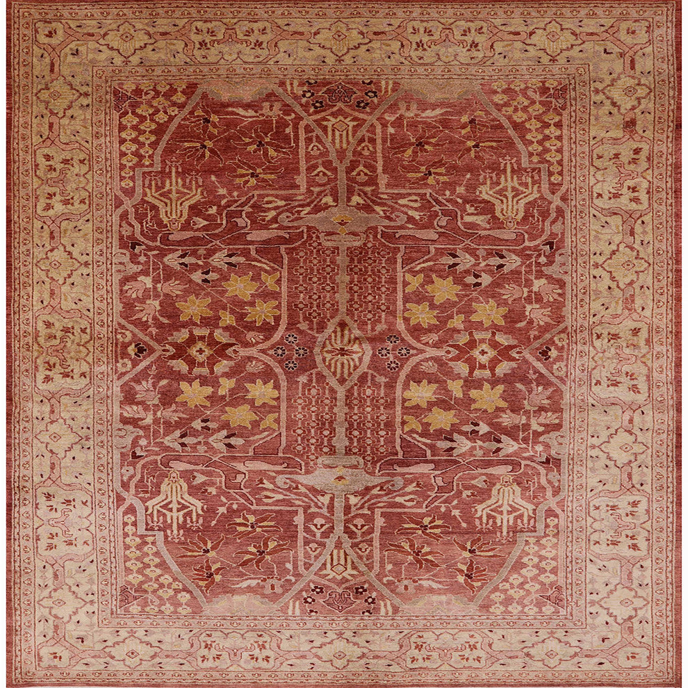 Ahgly Company Indoor Square Mid-Century Modern Area Rugs, 4' Square