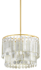 Melisa 3-Light Chandelier, Aged Brass