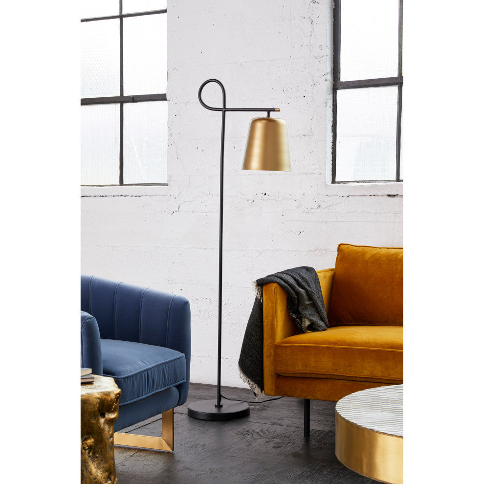 Contemporary Sticks Floor Lamp - Yellow